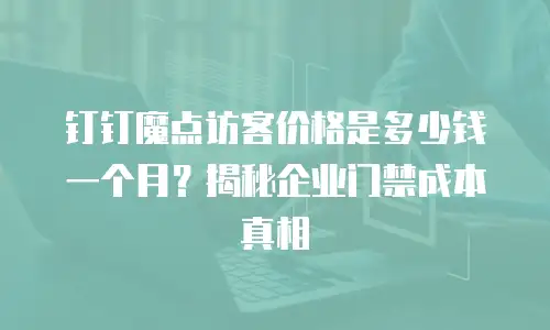 钉钉魔点访客价格是多少钱一个月？揭秘企业门禁成本真相