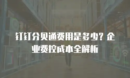 钉钉分贝通费用是多少？企业费控成本全解析