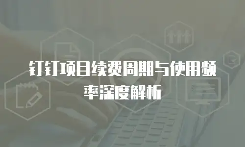 钉钉项目续费周期与使用频率深度解析