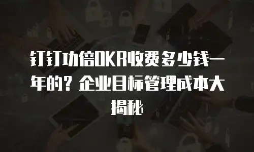 钉钉功倍OKR收费多少钱一年的？企业目标管理成本大揭秘