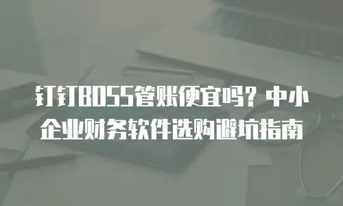 钉钉BOSS管账便宜吗？中小企业财务软件选购避坑指南