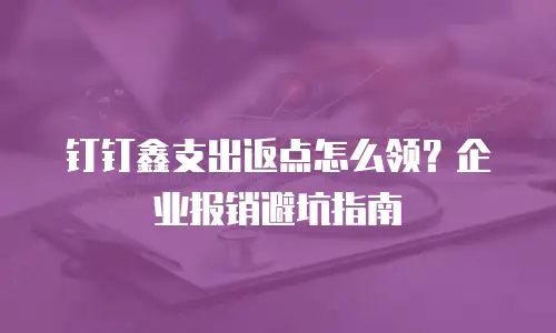 钉钉鑫支出返点怎么领？企业报销避坑指南