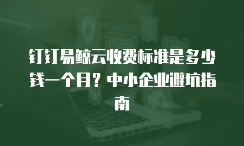 钉钉易鲸云收费标准是多少钱一个月？中小企业避坑指南