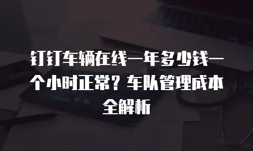 钉钉车辆在线一年多少钱一个小时正常？车队管理成本全解析