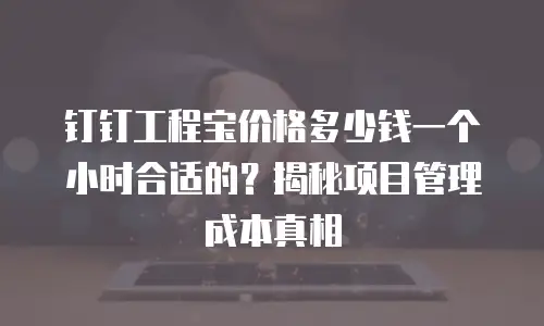 钉钉工程宝价格多少钱一个小时合适的？揭秘项目管理成本真相