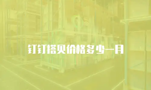 钉钉搭贝价格多少一月