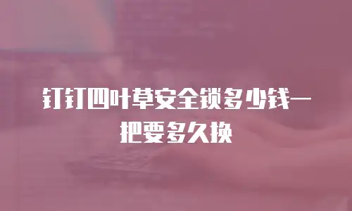 钉钉四叶草安全锁多少钱一把要多久换