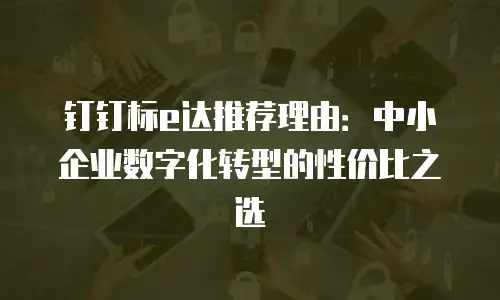 钉钉标e达推荐理由：中小企业数字化转型的性价比之选