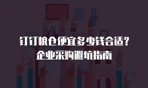 钉钉粮仓便宜多少钱合适？企业采购避坑指南