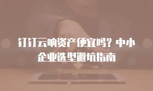 钉钉云呐资产便宜吗？中小企业选型避坑指南