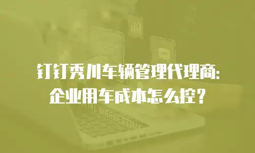 钉钉秀川车辆管理代理商：企业用车成本怎么控？