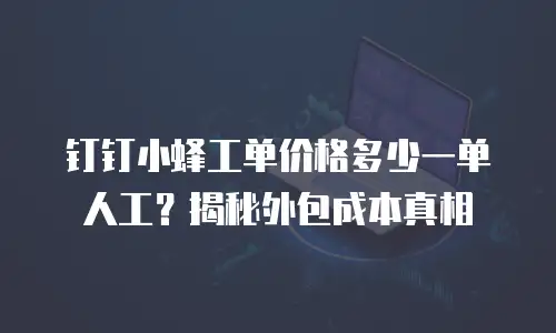 钉钉小蜂工单价格多少一单人工？揭秘外包成本真相