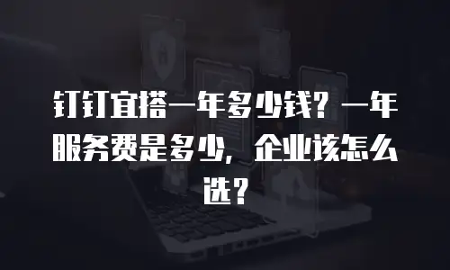 钉钉宜搭一年多少钱？一年服务费是多少，企业该怎么选？