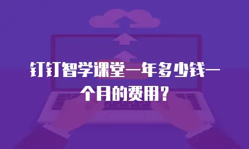 钉钉智学课堂一年多少钱一个月的费用？