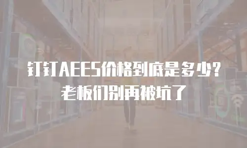 钉钉AEES价格到底是多少？老板们别再被坑了