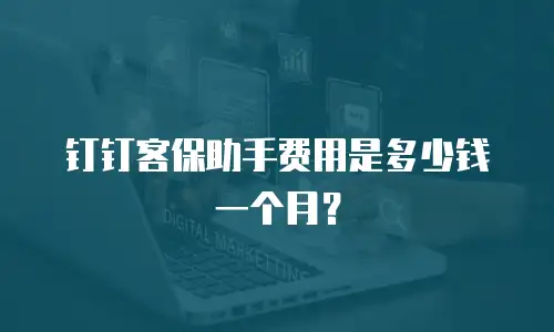 钉钉客保助手费用是多少钱一个月？
