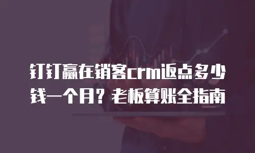 钉钉赢在销客crm返点多少钱一个月？老板算账全指南