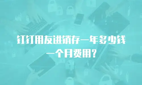 钉钉用友进销存一年多少钱一个月费用？