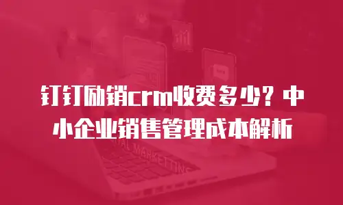 钉钉励销crm收费多少？中小企业销售管理成本解析