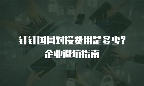 钉钉国网对接费用是多少？企业避坑指南