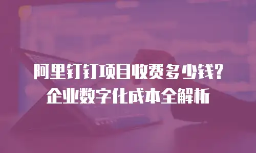 阿里钉钉项目收费多少钱？企业数字化成本全解析