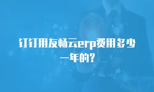 钉钉用友畅云erp费用多少一年的？