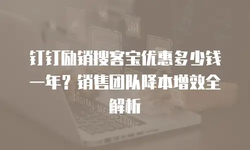 钉钉励销搜客宝优惠多少钱一年？销售团队降本增效全解析