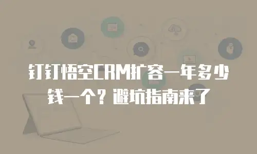 钉钉悟空CRM扩容一年多少钱一个？避坑指南来了
