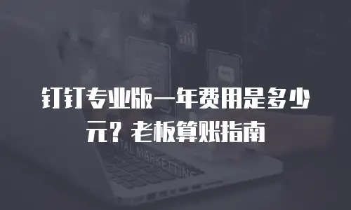 钉钉专业版一年费用是多少元？老板算账指南