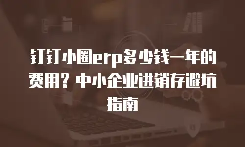 钉钉小圈erp多少钱一年的费用？中小企业进销存避坑指南