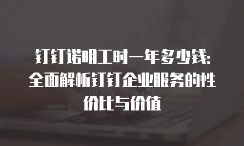 钉钉诺明工时一年多少钱：全面解析钉钉企业服务的性价比与价值