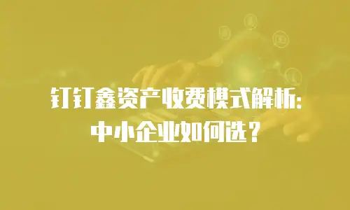 钉钉鑫资产收费模式解析：中小企业如何选？