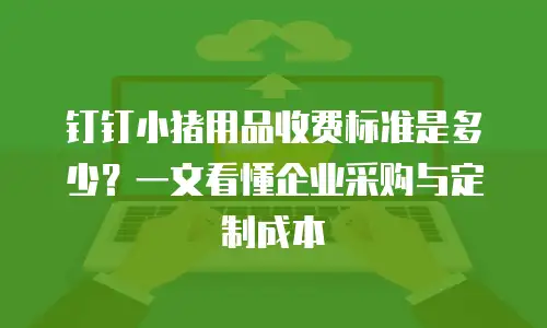 钉钉小猪用品收费标准是多少？一文看懂企业采购与定制成本