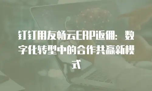 钉钉用友畅云ERP返佣：数字化转型中的合作共赢新模式