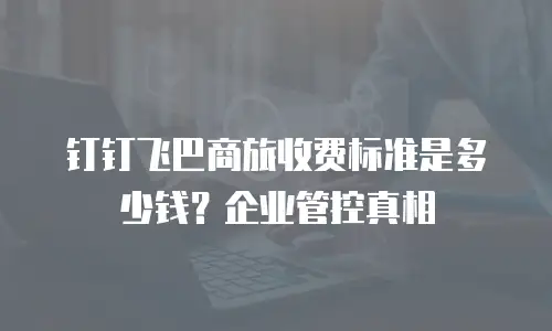 钉钉飞巴商旅收费标准是多少钱？企业管控真相