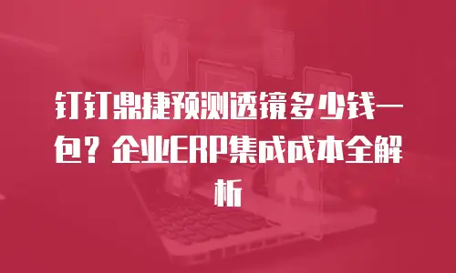 钉钉鼎捷预测透镜多少钱一包？企业ERP集成成本全解析