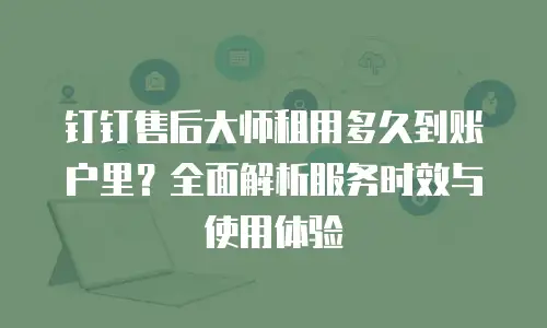 钉钉售后大师租用多久到账户里？全面解析服务时效与使用体验