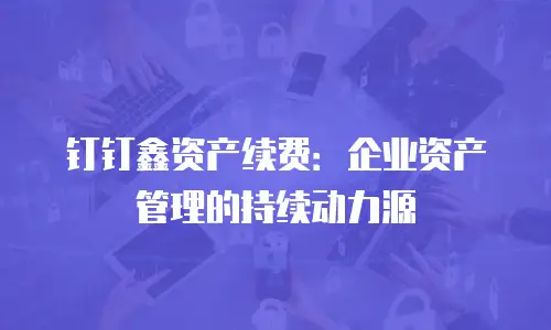 钉钉鑫资产续费：企业资产管理的持续动力源