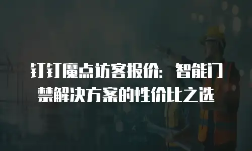 钉钉魔点访客报价：智能门禁解决方案的性价比之选