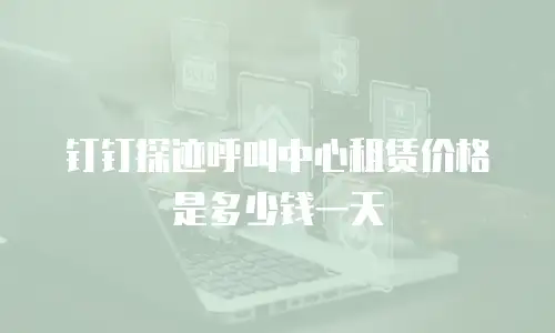 钉钉探迹呼叫中心租赁价格是多少钱一天