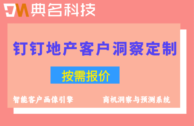 钉钉地产客户洞察定制：钉钉地产客户洞察AI定制费用