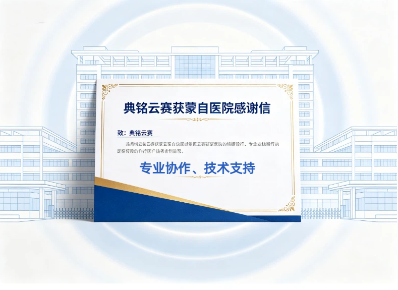 情系医疗,服务暖心:典铭云赛获蒙自医院感谢信致谢