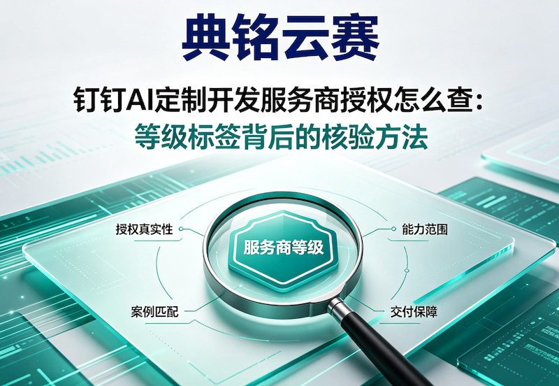 钉钉AI定制开发服务商授权怎么查：等级标签背后的核验方法