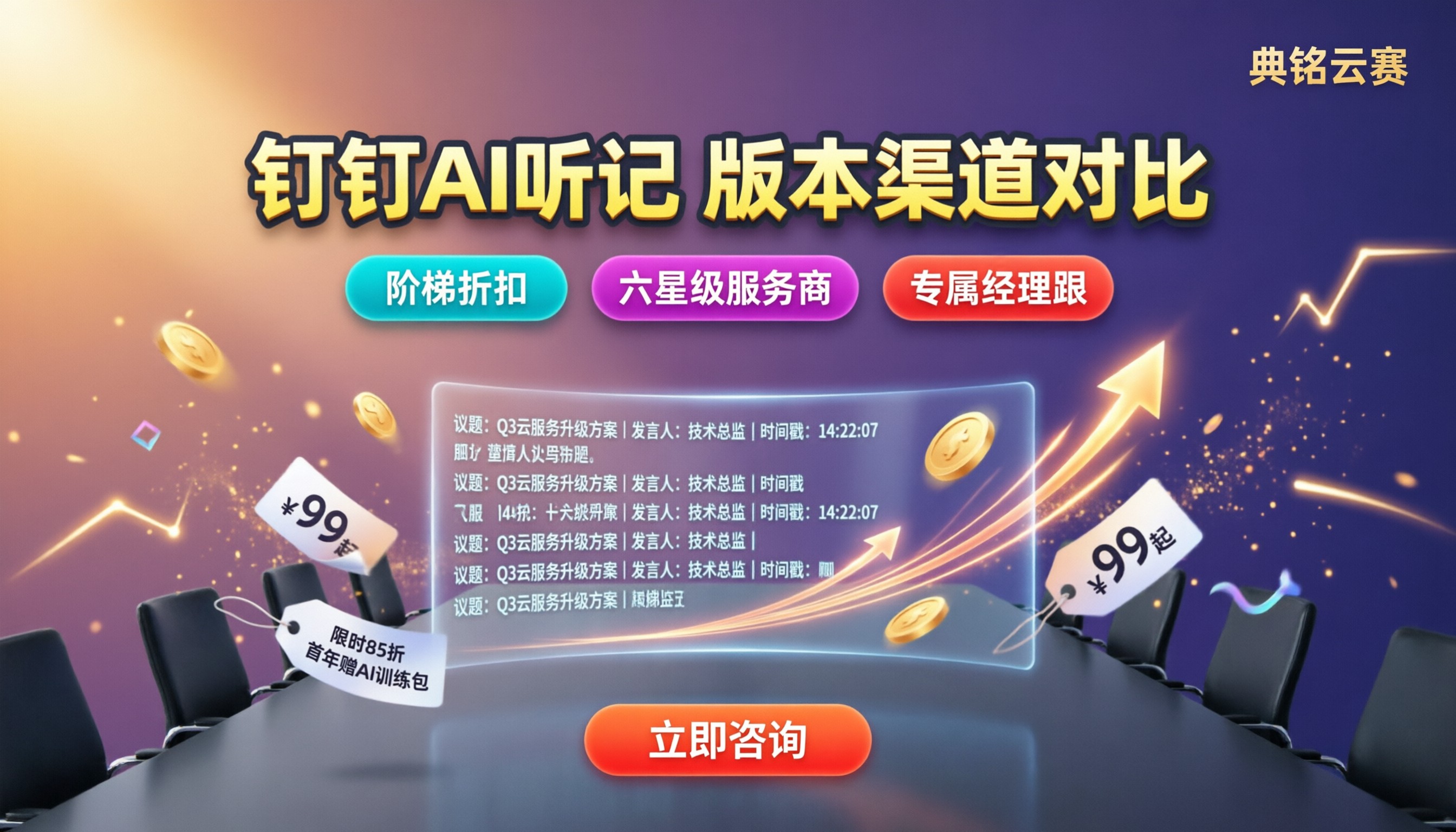 钉钉AI听记多少钱一个月:版本与渠道对比