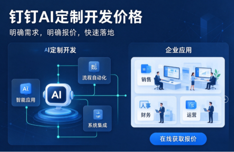 钉钉AI定制多少钱一个项目