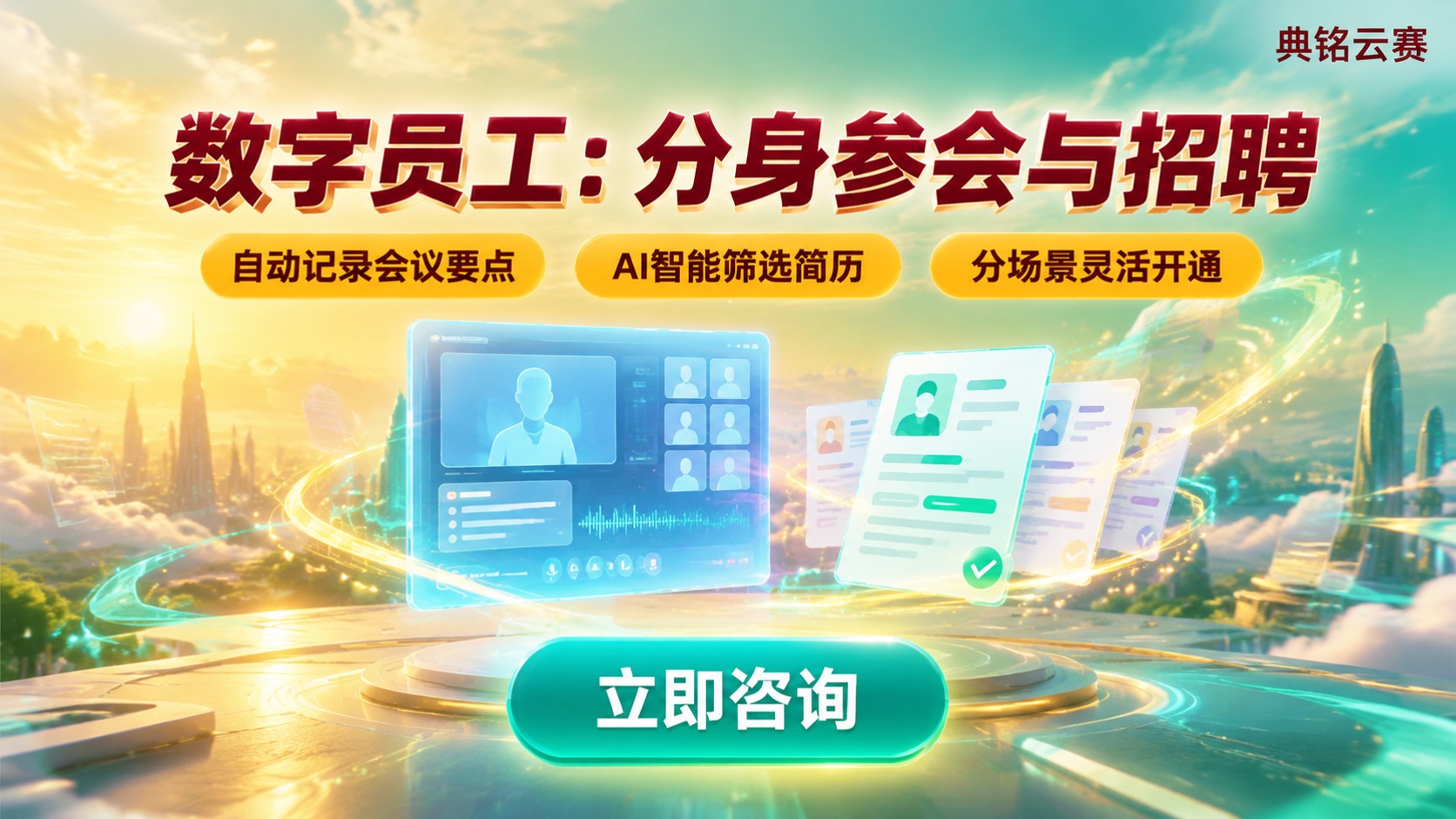 钉钉数字员工功能:数字分身参会与招聘协助