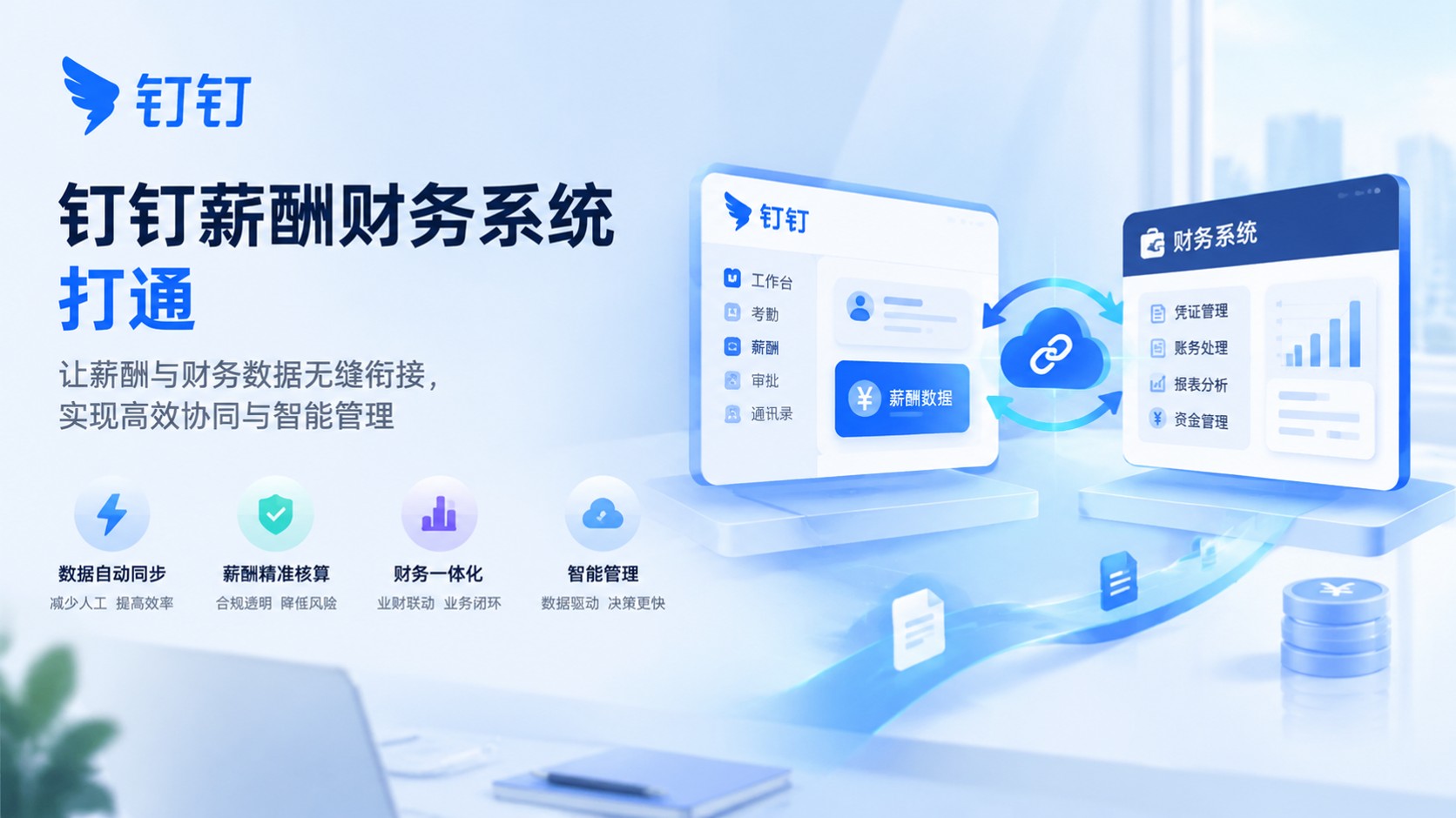 钉钉薪酬与财务系统打通:接口配置与数据核对