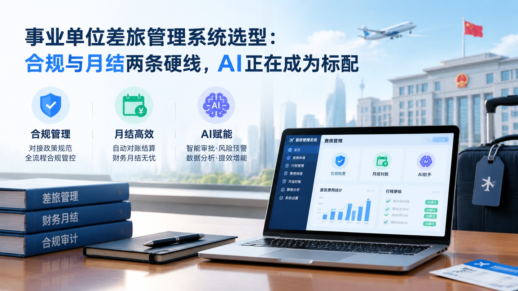 事业单位差旅管理系统选型指南：合规报销与月结