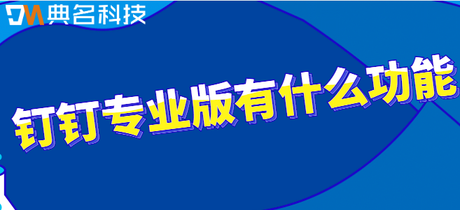 阿里云 钉钉专业版：钉钉专业版有什么功能