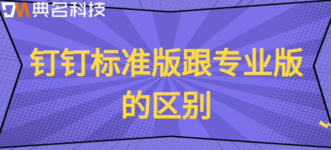 钉钉标准版跟专业版的区别